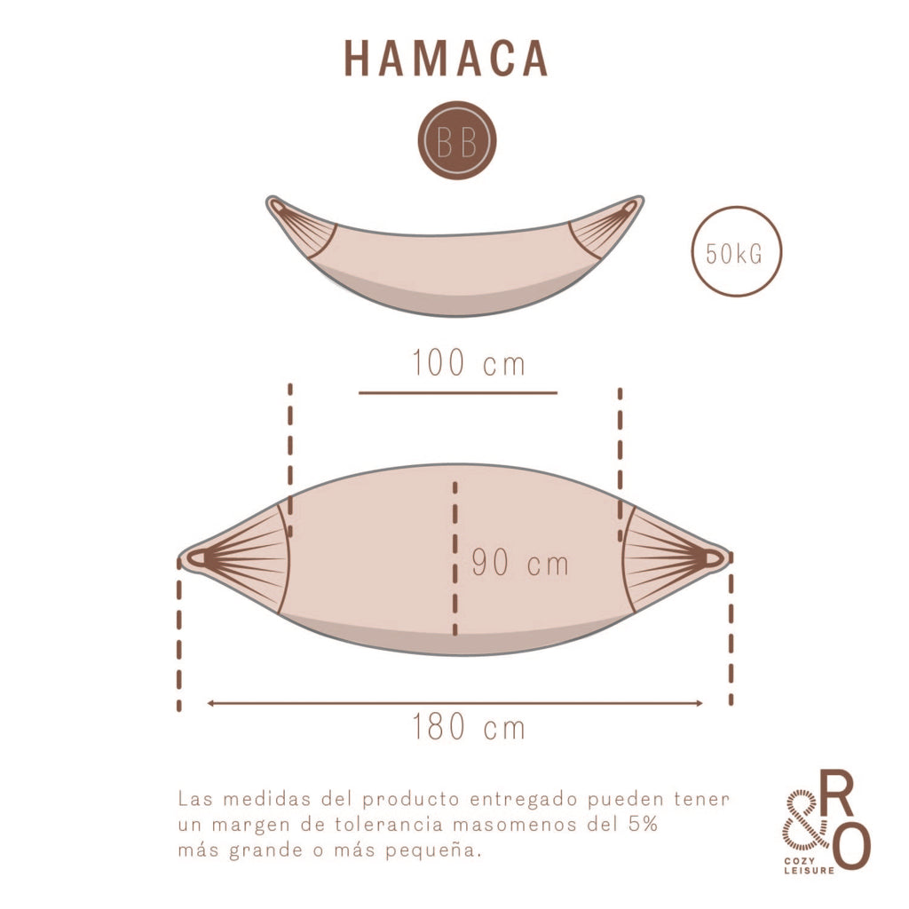 HAMACA BABY COBRIZO TEÑIDA A MANO